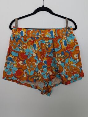 Kulani Kinis Relaxed Linen Blend Shorts Beach  Large